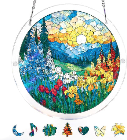 💖Acrylic Jigsaw Puzzle Suncatcher - Holy Light of Jesus Light