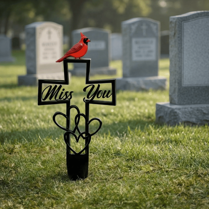 🐦Metal Cemetery Memorial Plaque for Remembrance✝️