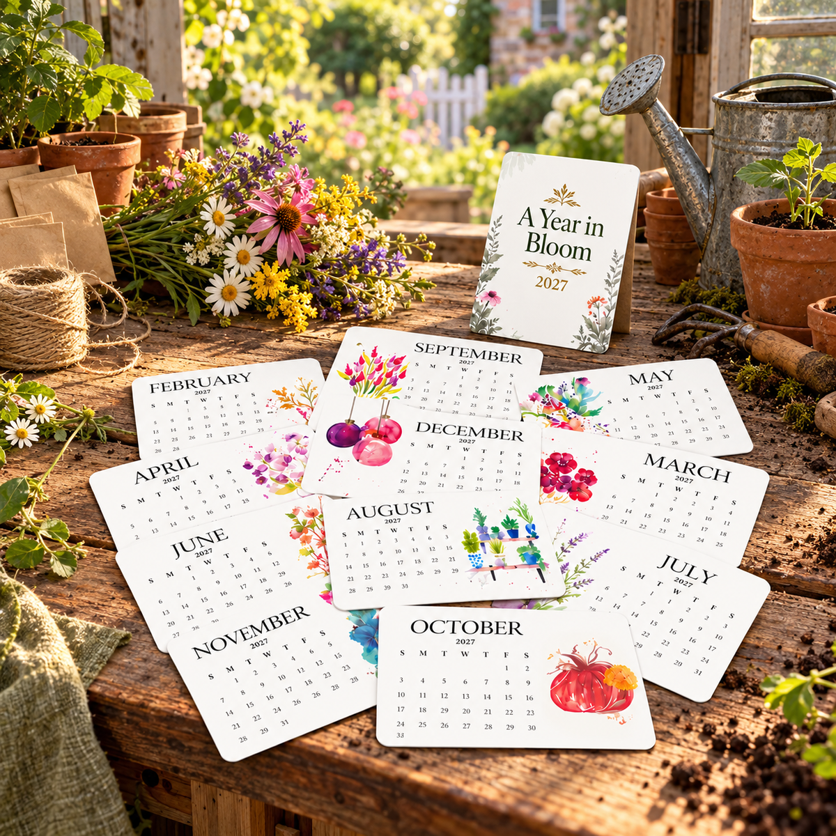 ✨✨Early Holiday Sale 48% OFF🌱Eco-Friendly Plantable “Timeless” Seed Calendar 2027