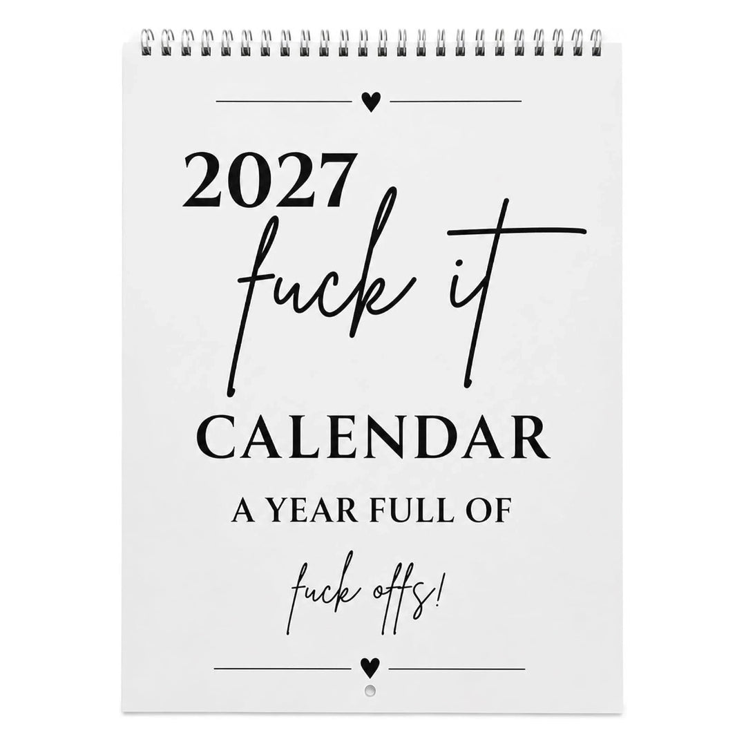🥳2026 HOT SALE🥳💞50K+ SOLD!-Fuck It Calendar 2027, Funny Sweary Wall Calendar