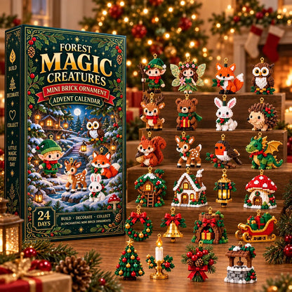 ⏳ Last day to save 49% – 🎄 24-Day Forest Magic Creatures Brick Ornament Advent Calendar