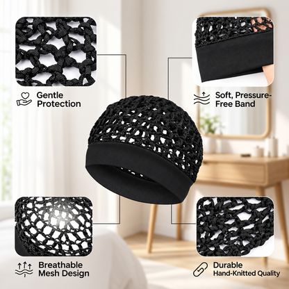 Wide Band Mesh Hair Cap
