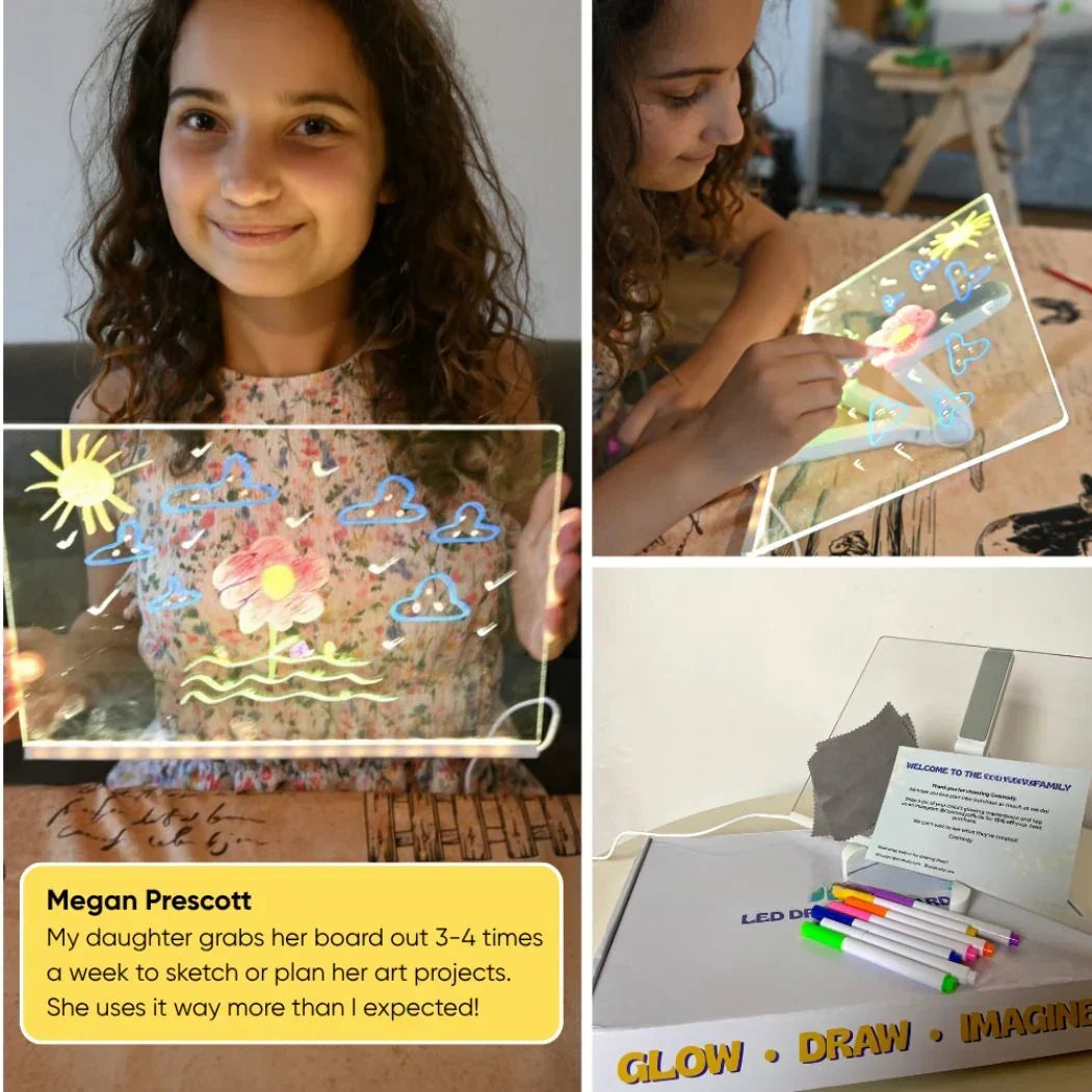 ⏳🎨LAST DAY SALE – ONLY ￡9.99‼️Luminous Led Drawing Board For Children✨