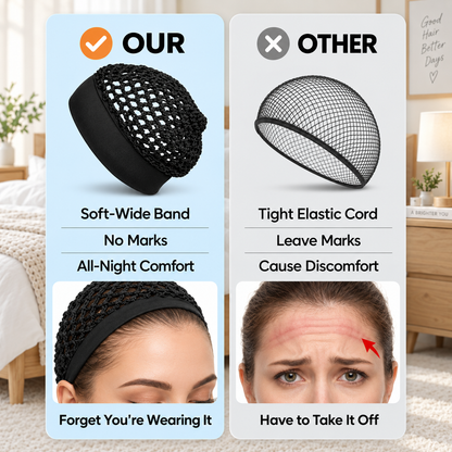 Wide Band Mesh Hair Cap