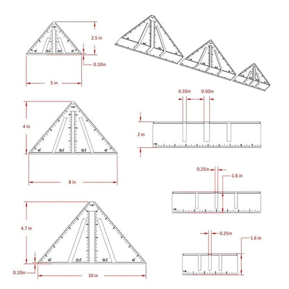 🔥Heavy-Duty Metalworking Miter Square for Tubing Layout