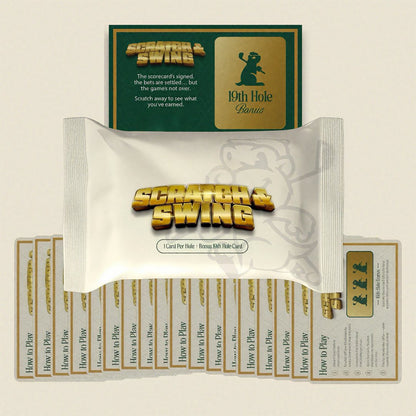 🏌️🎁 Scratch & Swing Scratch Off Golf Card Game (3-pack)