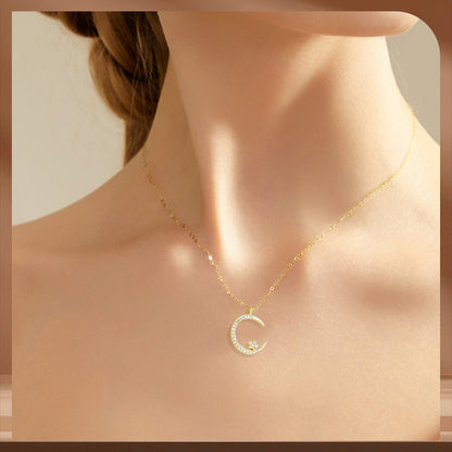 🎁 BUY 1 GET 1 FREE! 🌙✨ Bright Night: Moon Star Necklace – Glow-in-the-Dark Elegance with Celestial Charm 💫🌌