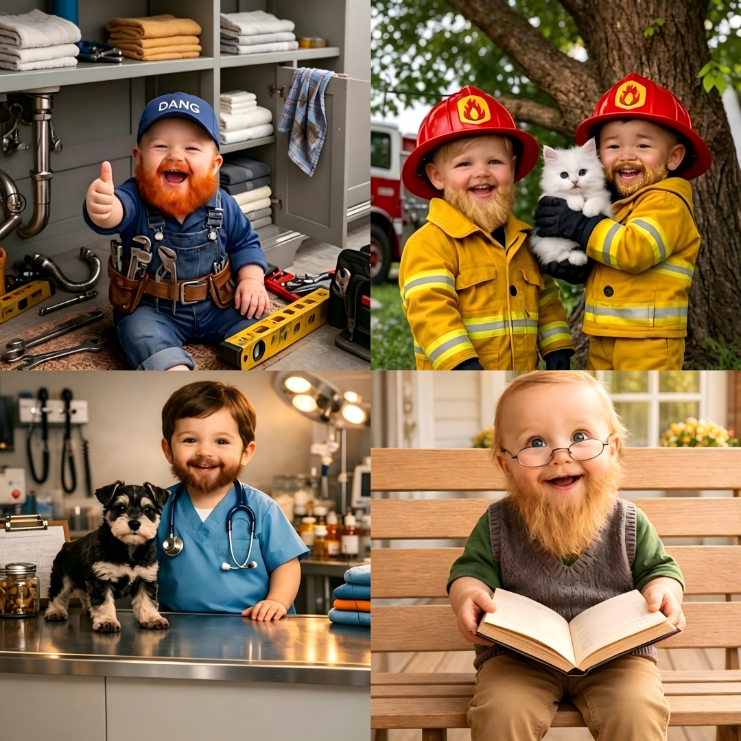 Bearded Babies 2027 Calendar