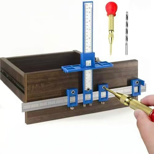 📏Precision Cabinet Hardware Jig - Handle & Pull Drill Guide Template for Door Drawer Installation