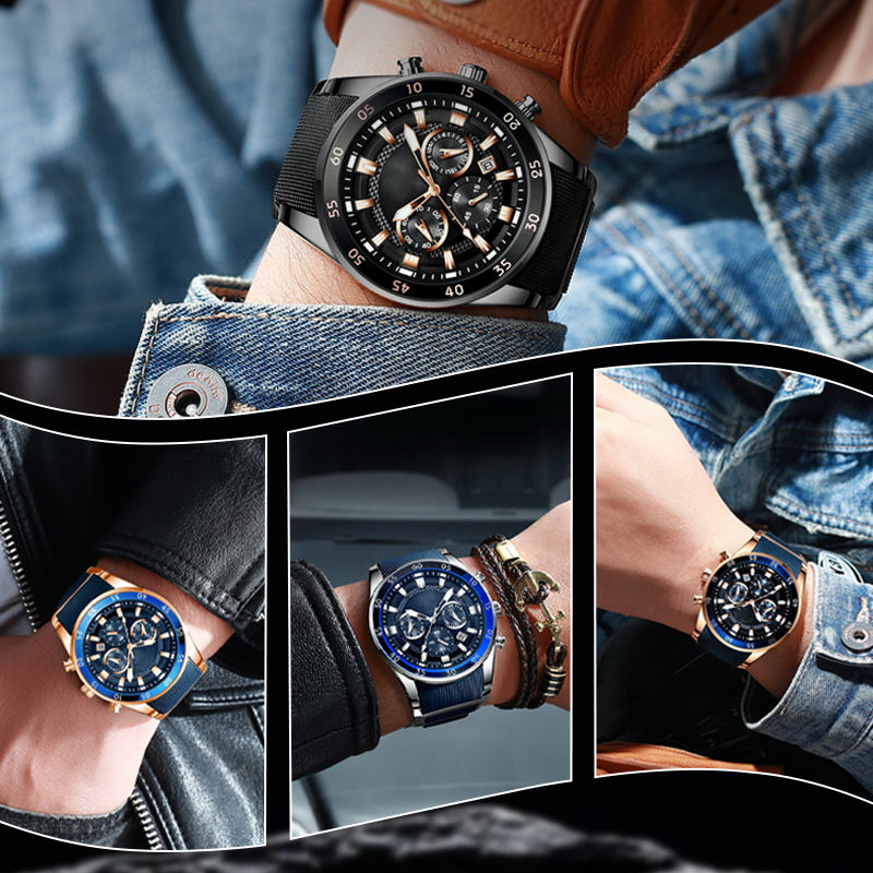 ⌚49% OFF NOW! ✨ Men's Waterproof Multifunctional Quartz Watch – Chronograph Design, Luminous Hands & Stainless Steel 🌊
