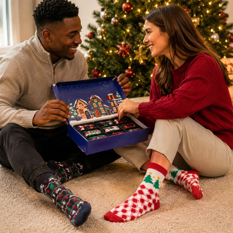 🎄 Unbox Daily Christmas Joy | Festive Sock Advent Calendar 🎁