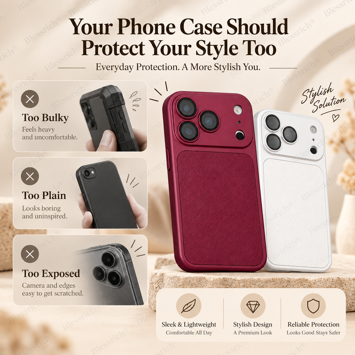 📱 LIMITED‑TIME 49% OFF! ✨ Soft Faux Leather Phone Case – Flexible, Slim, Model‑Specific ✨