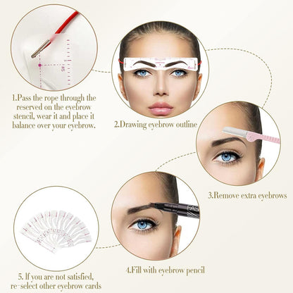 🔥✨Reusable Eyebrow Stencil Shaper Kit