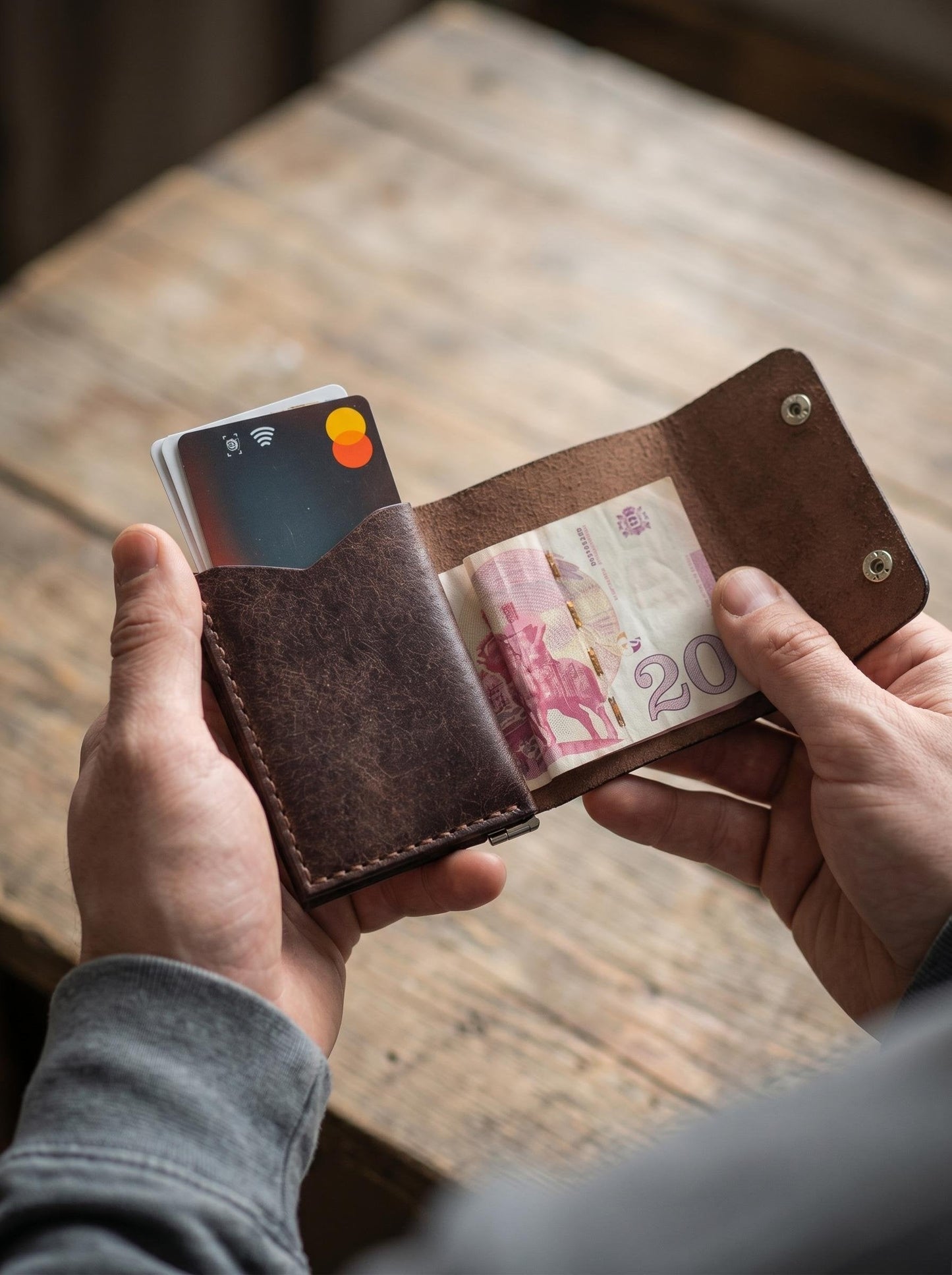 🔥Compact Leather Trifold Wallet