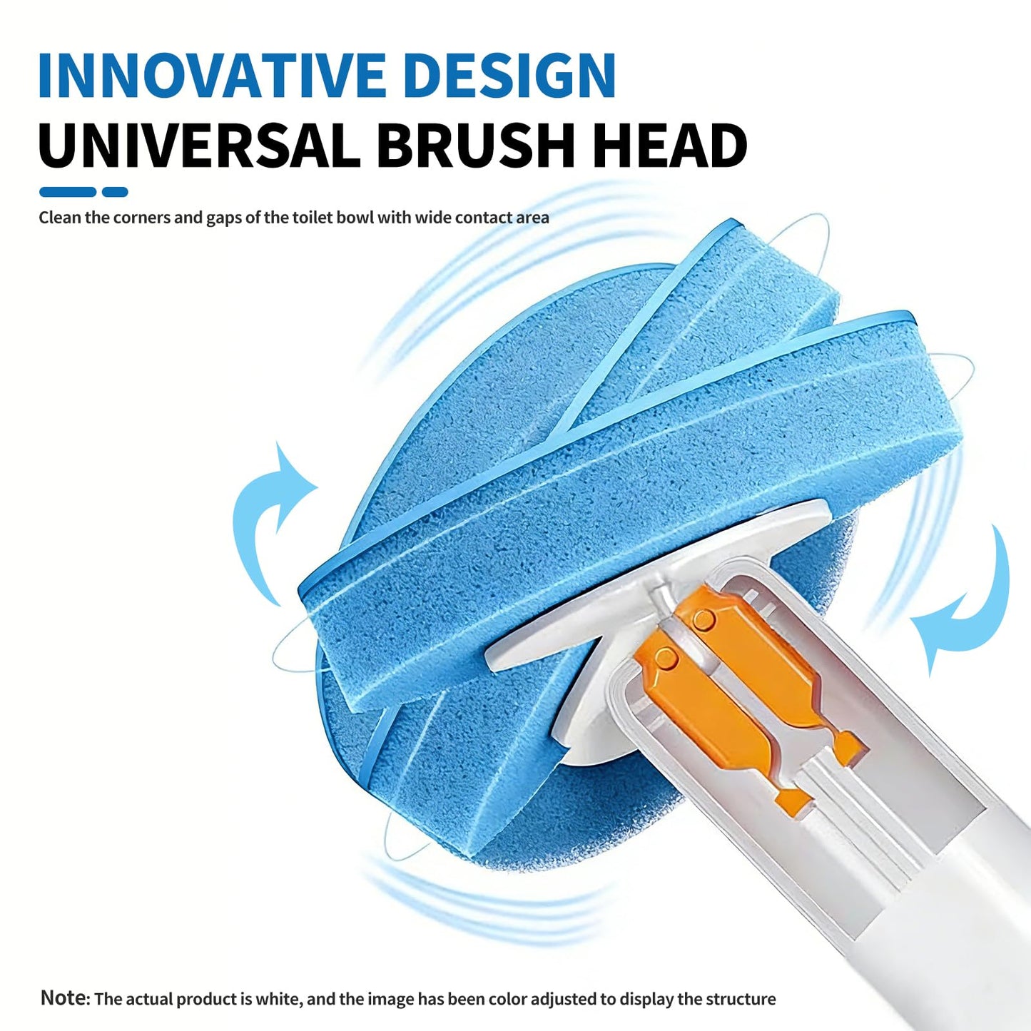 Disposable Toilet Brush System with 32 Refills