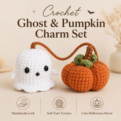🎃 Add Cozy Halloween Charm to Every Drive 👻 Handmade Crochet Car Mirror Charm