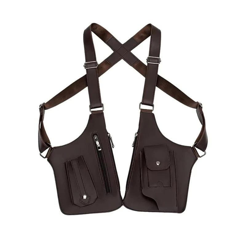 Premium Leather Adjustable Underarm Shoulder Bag for Men & Women