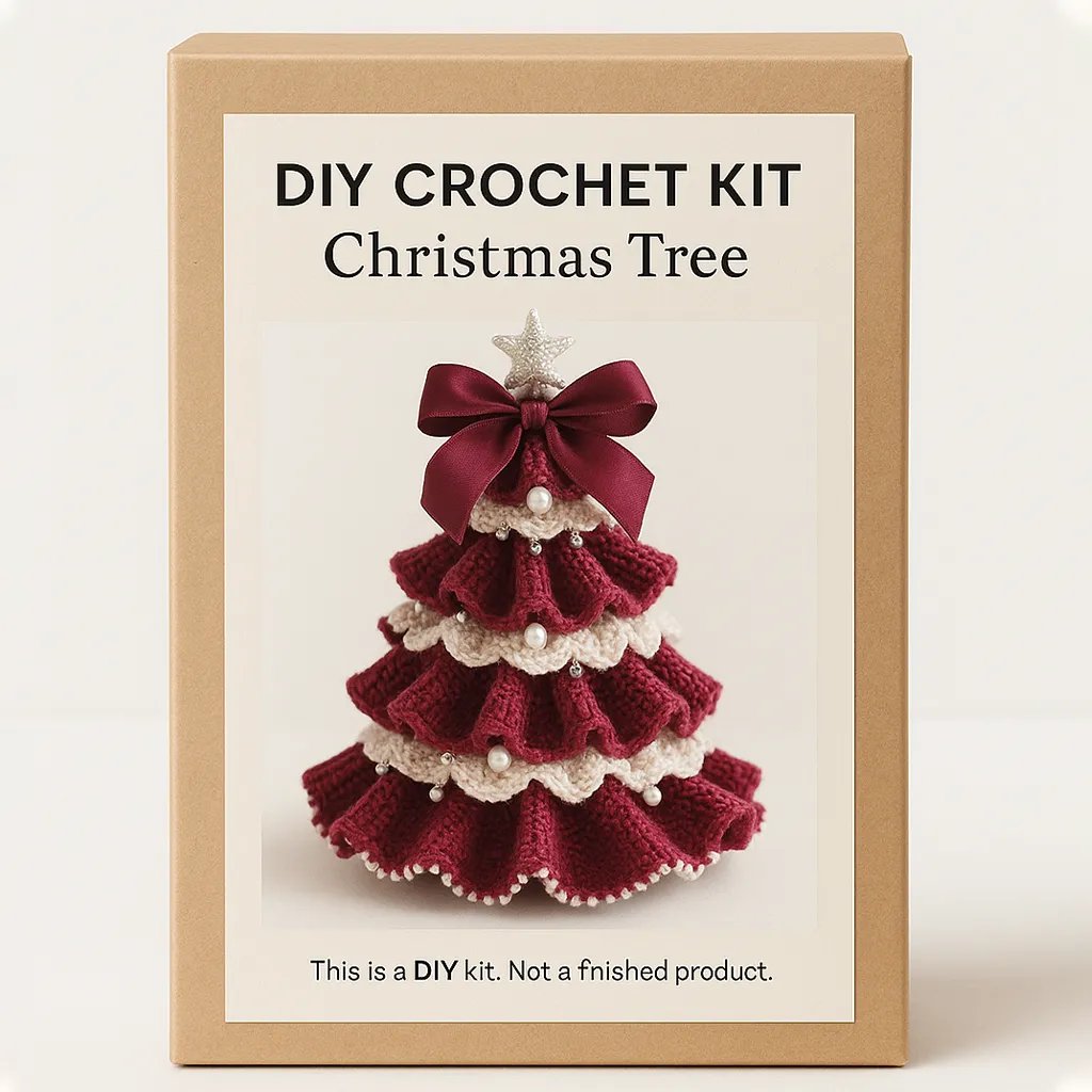 Christmas discount🎄DIY Crochet Christmas Tree Kit – ✨Handmade Holiday Decoration Set