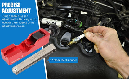 🛠️🔥A complete set! Spark Plug Gap Tool with Feeler Gauge