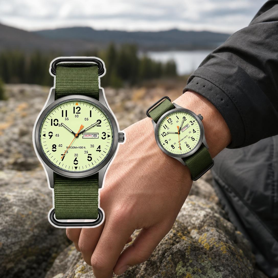 📢📢40% OFF !! ⏰Men's Quartz Watch with Luminous Display