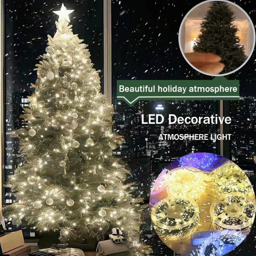 🎄 LED Copper Wire Firecracker Fairy Lights – Flexible Twinkling String Lights for Festive Home Décor