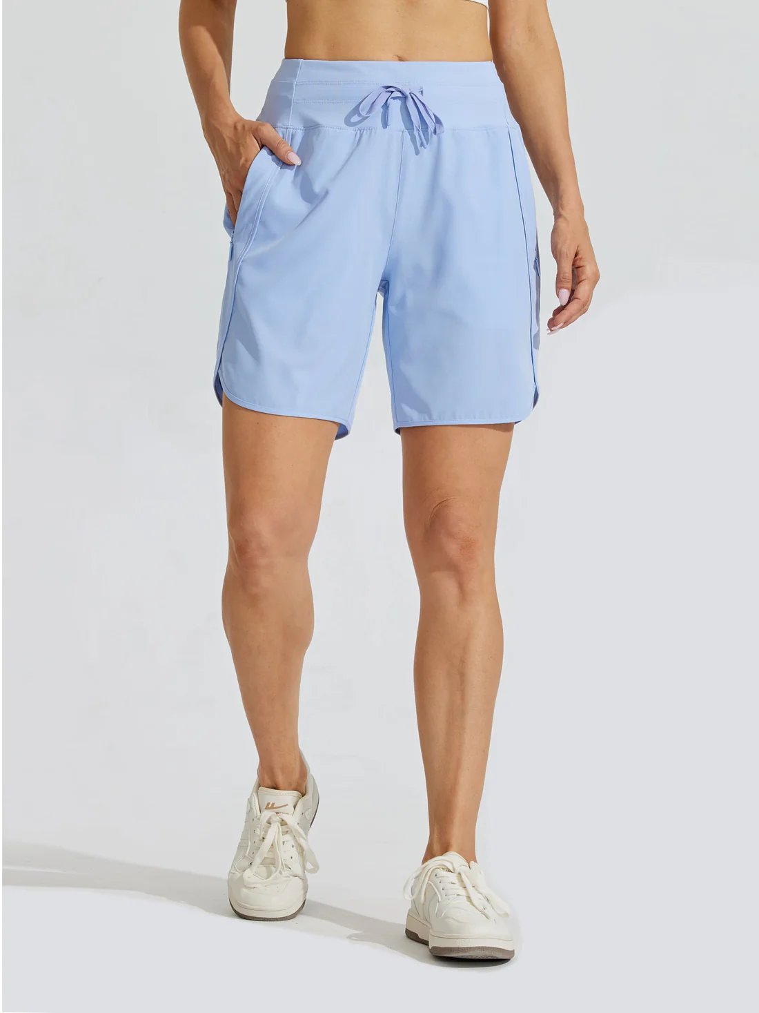 ⏰Hot Sale Unisex 7-Inch High-Waisted Running Pants with Belt Design