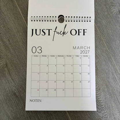 🥳2026 HOT SALE🥳💞50K+ SOLD!-Fuck It Calendar 2027, Funny Sweary Wall Calendar