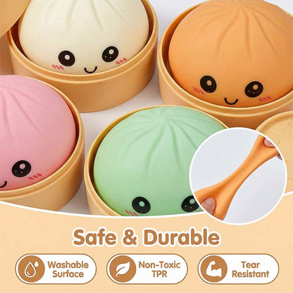 ⭐Ultra-rare Rainbow Smile Bun Squishy