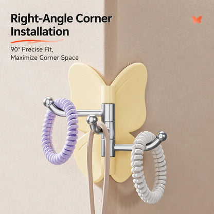 🔥2026 SALE - No Drilling Swivel Butterfly Hook