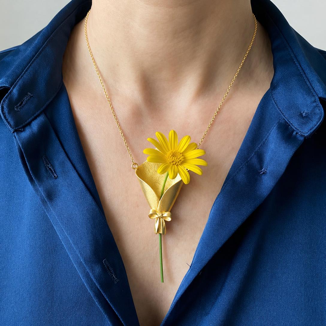 🎁New Arrival 40% OFF💐Flower Bouquet Necklace  – The romantic gift for her 💖🎁【Limited Offer】