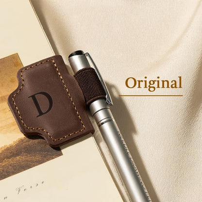 🔥Personalized Magnetic Leather Pen Holder Bookmark