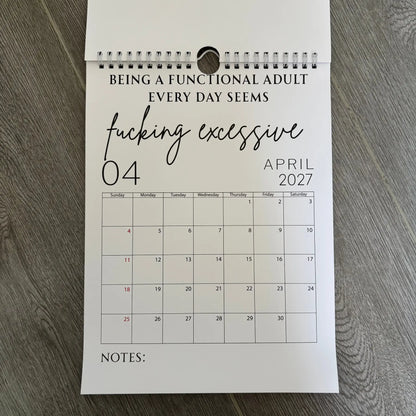 🥳2026 HOT SALE🥳💞50K+ SOLD!-Fuck It Calendar 2027, Funny Sweary Wall Calendar