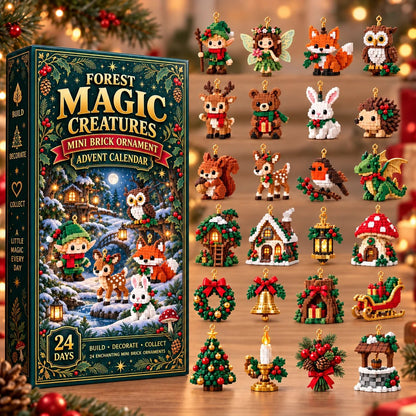 ⏳ Last day to save 49% – 🎄 24-Day Forest Magic Creatures Brick Ornament Advent Calendar