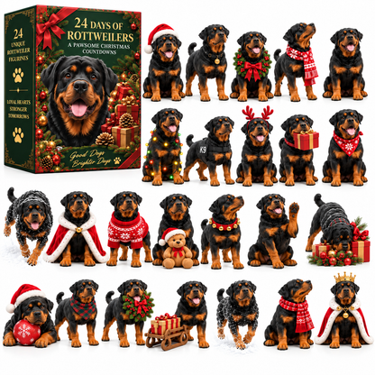 24 Days of Rottweilers – 24 Loyal Hearts, 24 Christmas Surprises🐶