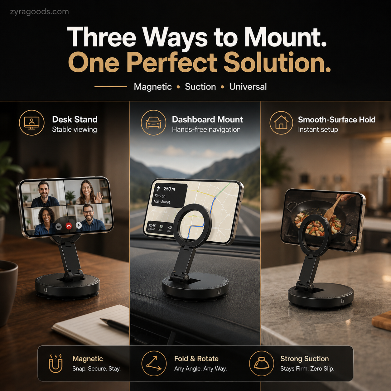 🎉 2026 Sale — Over 31,000 Sold! 💞 Multi-Functional Magnetic & Suction Phone Stand