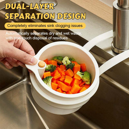 🔥Universal Clip-On Sink Drain Basket – The Multi-Functional Kitchen Strainer