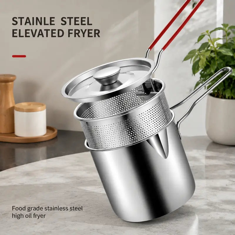 3pcs【Pot + Filter Mesh + Steel Lid】
