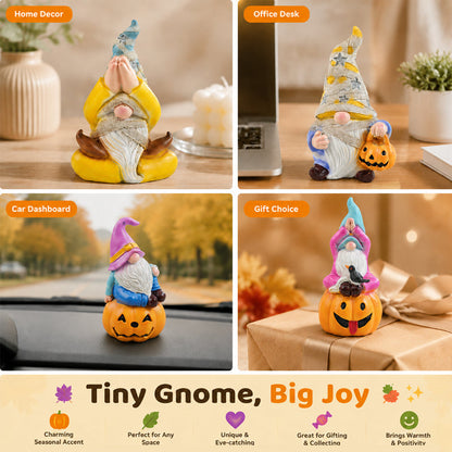 🎃🎄 Dual‑Season Gnome Figurine Set | Autumn & Christmas Indoor Tabletop Home Ornaments