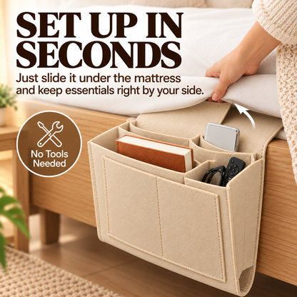 🔥 49% OFF Bedside Hanging Organizer – Keep Essentials Within Reach
