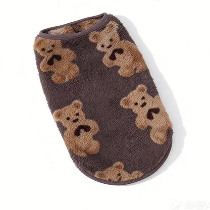 📢📢40% OFF!! ⏰Cute Plush-Lined Pet Vest - Brown / S - Hot sale