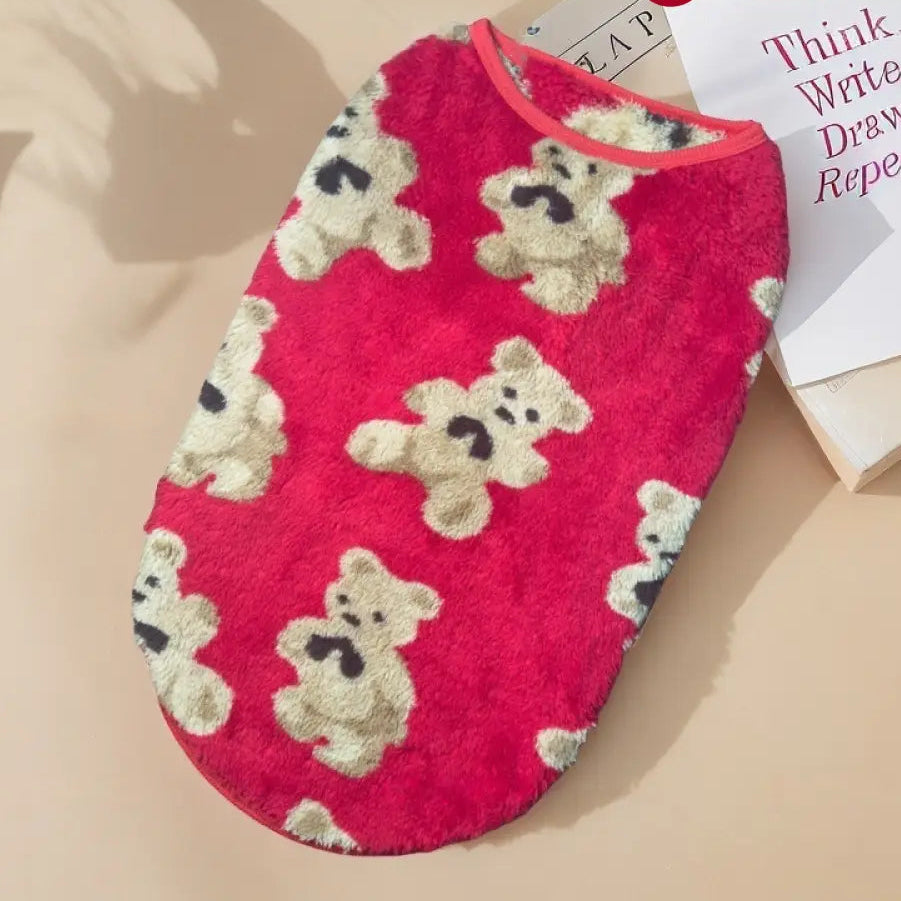 📢📢40% OFF!! ⏰Cute Plush-Lined Pet Vest - Red / S - Hot sale