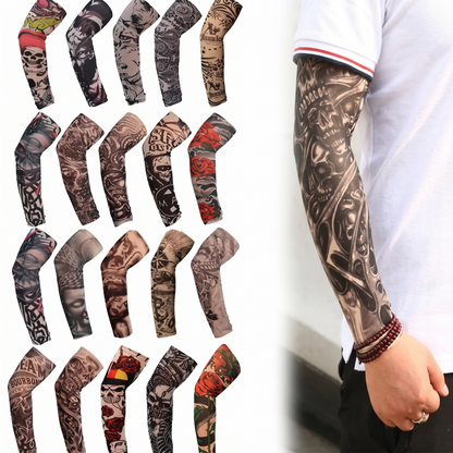 📢📢40% OFF !! ⏰Realistic Tattoo Arm Sleeves for Sun Protection