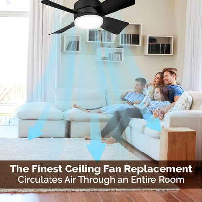 ⚡50K+ SOLD!🍃40W LED Ceiling Fan Light – 20.5” Ultra-Quiet 🎯  | For Bedroom 😴, Kitchen 👩‍🍳 & Garage 🛠️