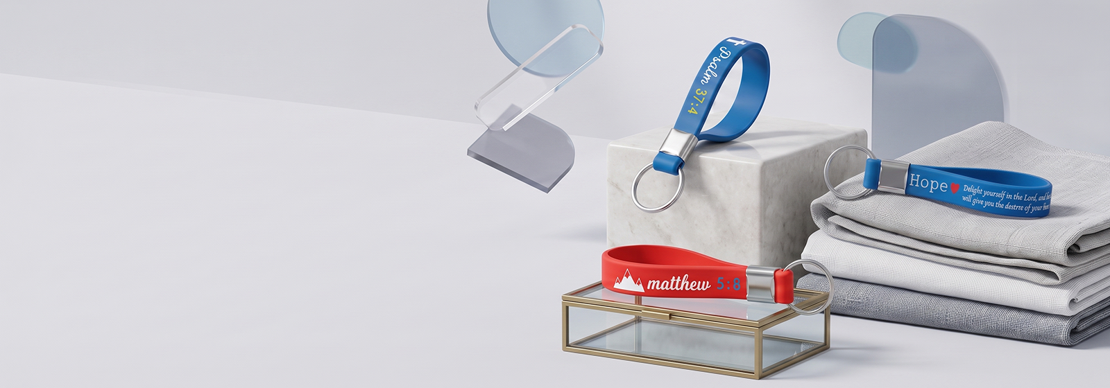 Premium Faith Wristlet Keychain