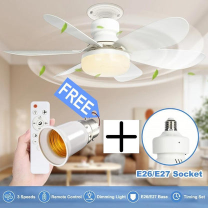 ⚡50K+ SOLD!🍃40W LED Ceiling Fan Light – 20.5” Ultra-Quiet 🎯  | For Bedroom 😴, Kitchen 👩‍🍳 & Garage 🛠️