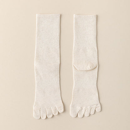 Five‐Toe Cotton Socks — Odor‐Control & Breathable