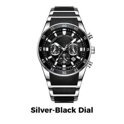 ⌚49% OFF NOW! ✨ Men's Waterproof Multifunctional Quartz Watch – Chronograph Design, Luminous Hands & Stainless Steel 🌊