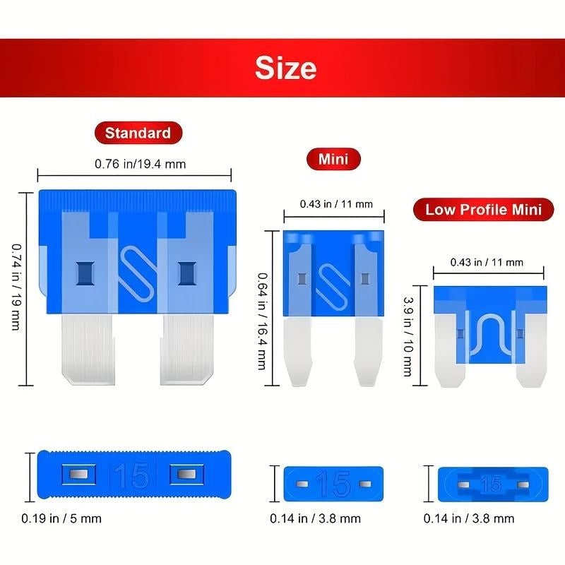 🔧 306 PCS Car Blade Fuse Assortment Set