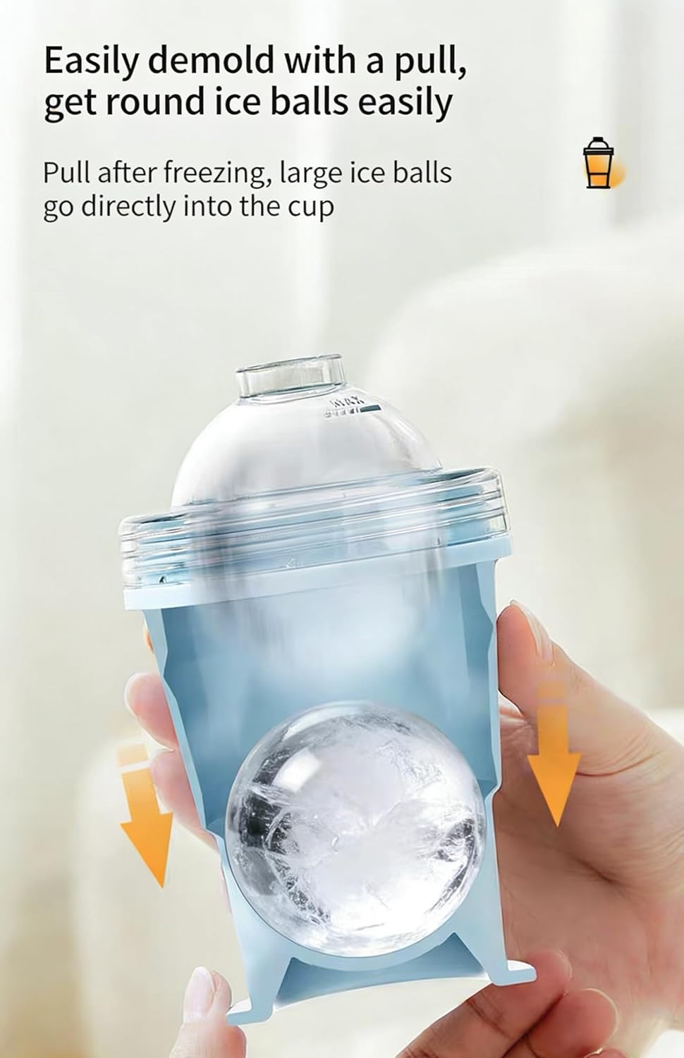 🔥2-in-1 Collapsible Silicone Ice🧊Ball Maker Cup