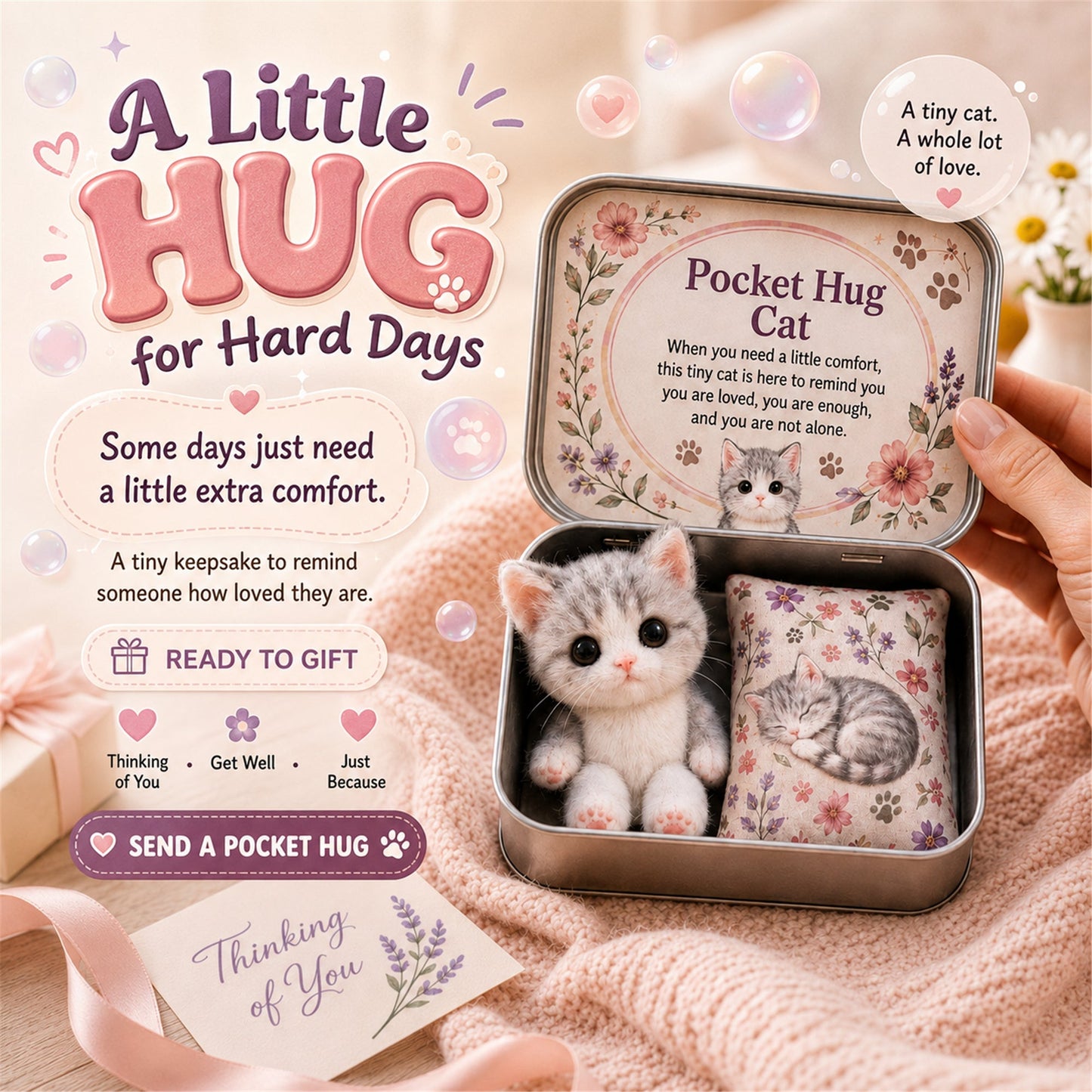 💖Pocket Hug Mini Plush Animal Gift Box